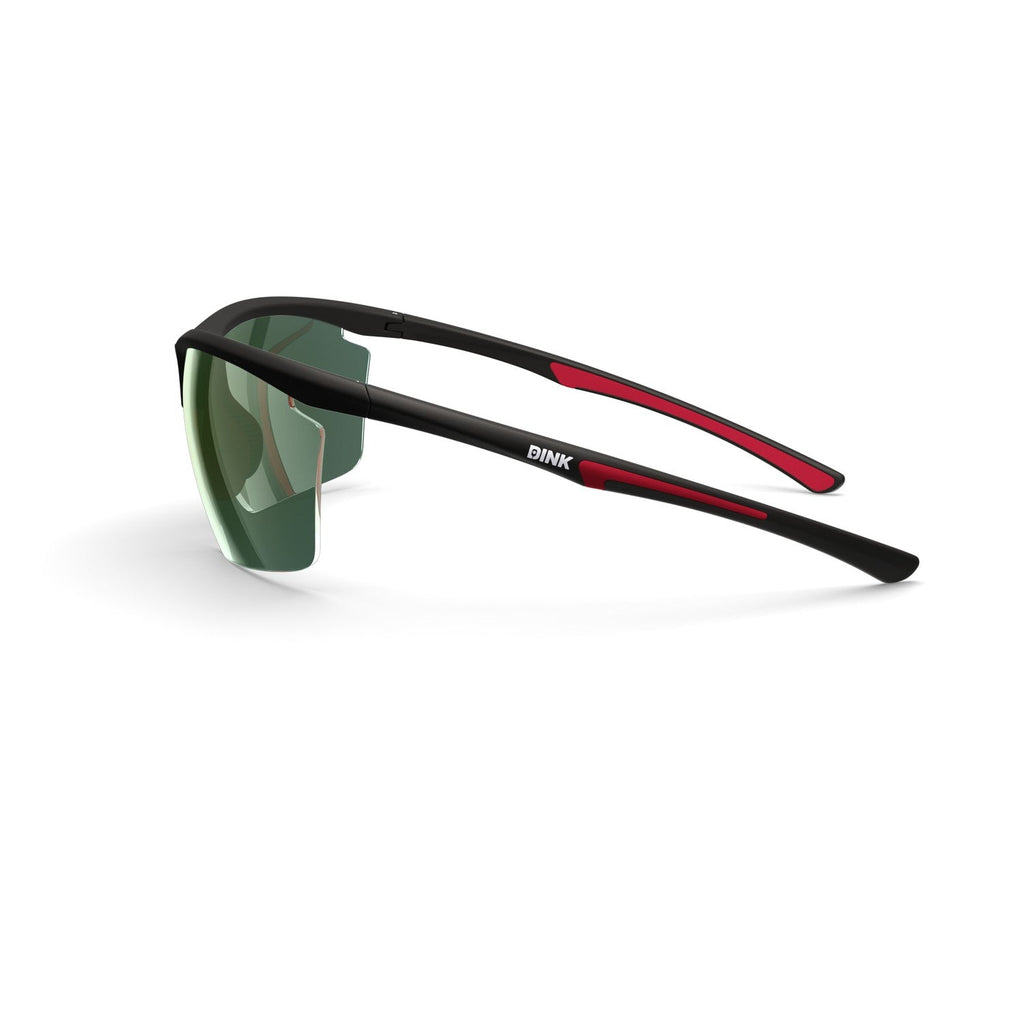 Daytona Petite Large Sunglasses - Black/Red