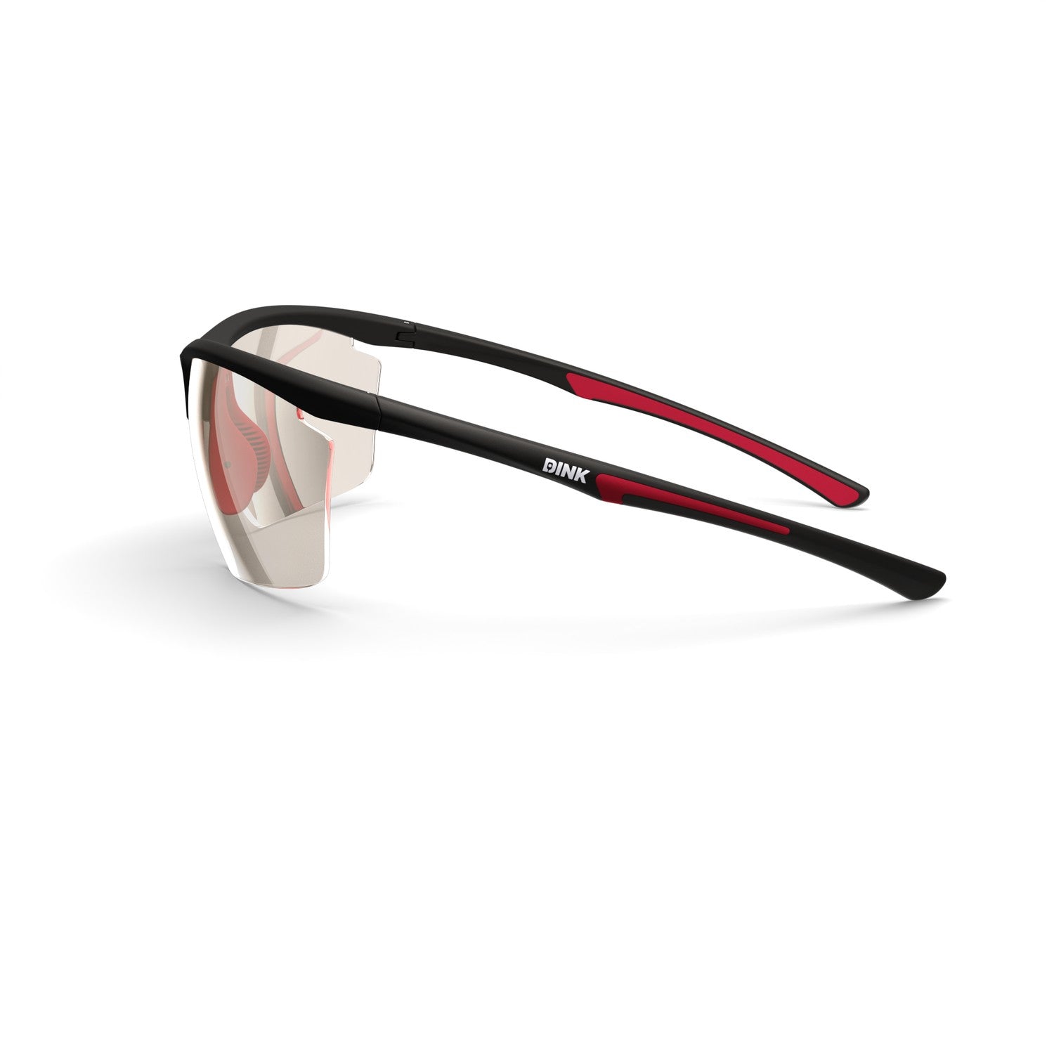 Daytona Petite Large Pickleball Sunglasses - Black/Red