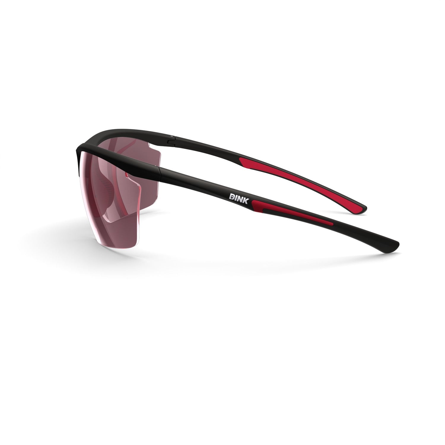 Daytona Petite Large Sunglasses - Black/Red