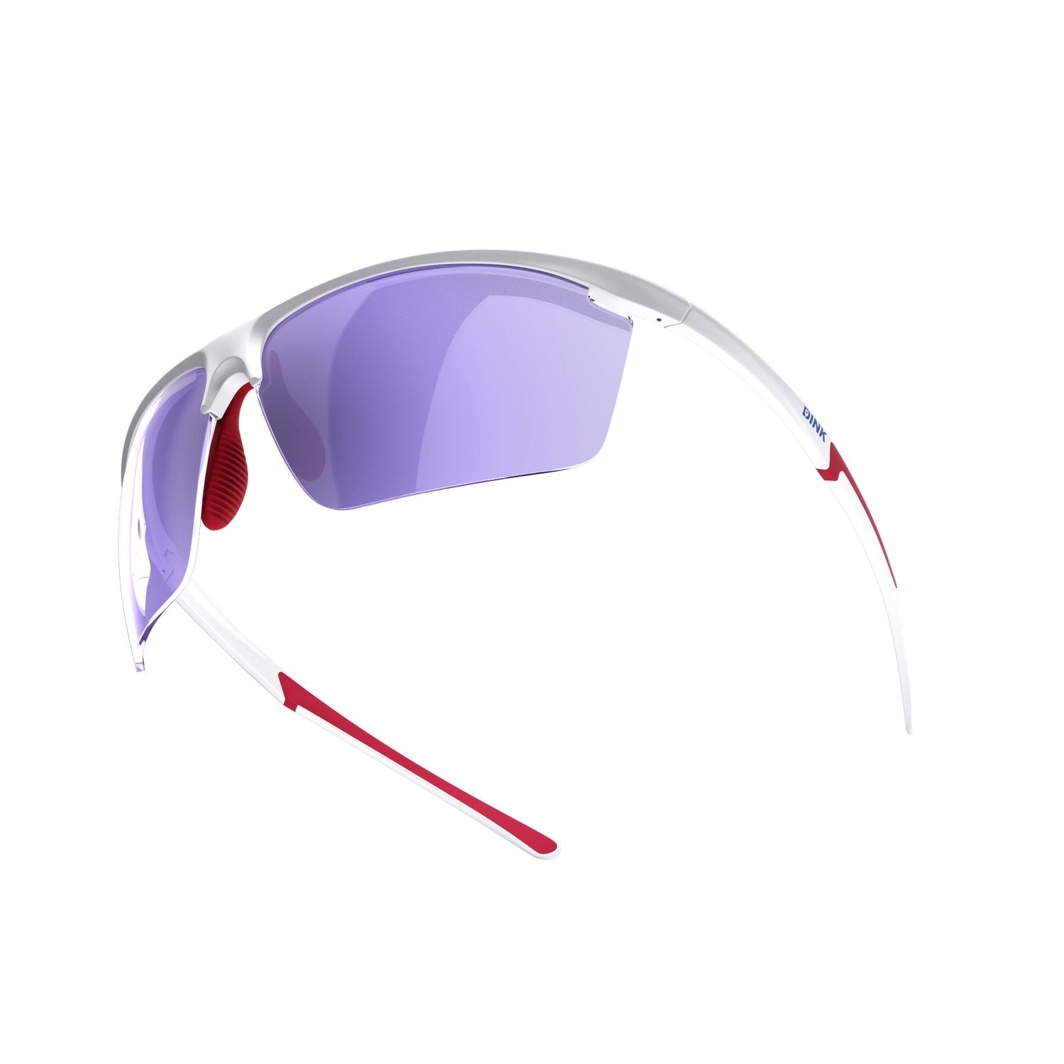 Daytona Petite Large Pickleball Sunglasses - White/Red
