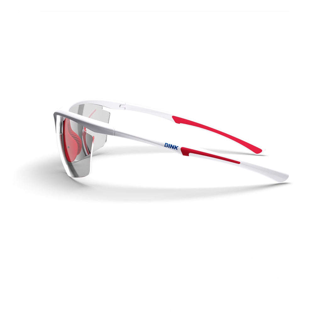Daytona Petite Sunglasses - White/Red