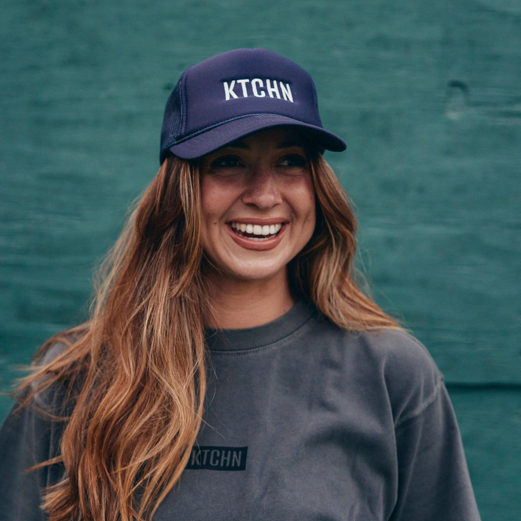 KTCHN Logo Foam Pickleball Trucker front view