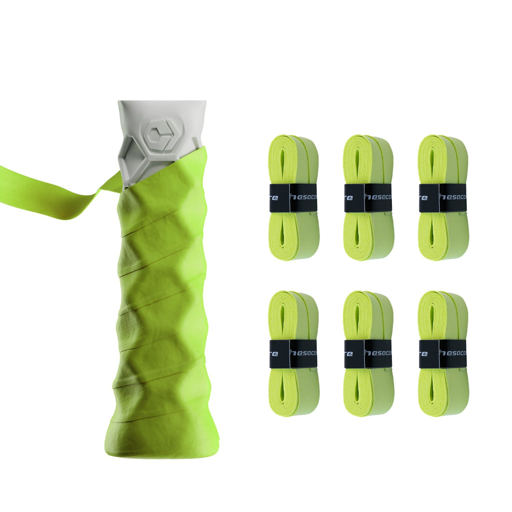 Hesacore Hesatac Overgrip – Neon Green (6 & 12 Pack) – pickleball accessory