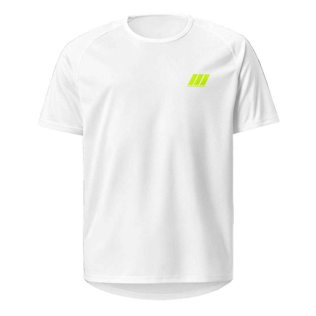 CROWN ATHLETICA /// Logo Shirt (WHITE) – pickleball apparel front view