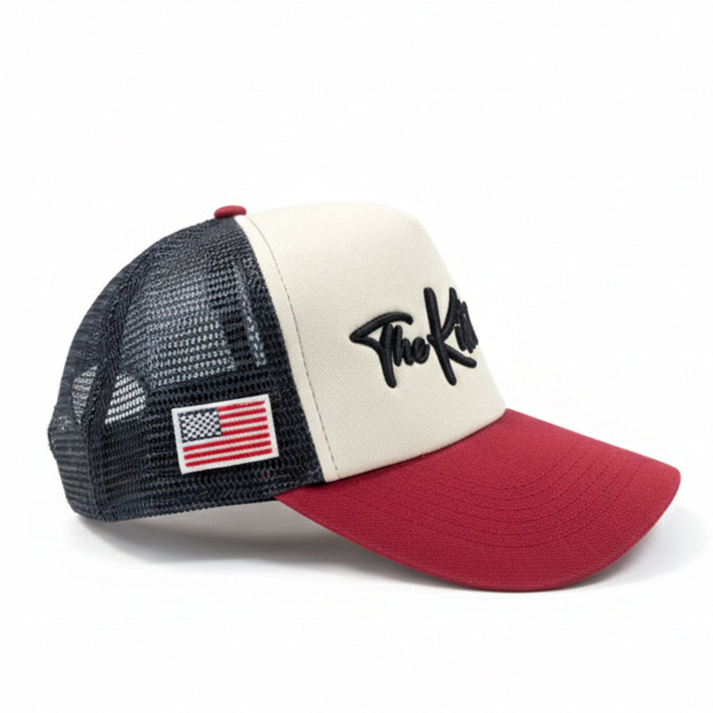 USA Trucker Hat – pickleball hat side view
